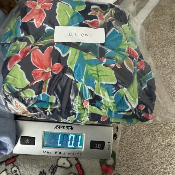 Lands’ End Womens Sleeveless Wrap Dress M 10-12 Navy Floral Tropical Casual - Picture 9 of 9